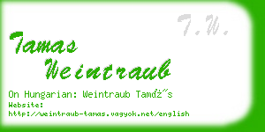 tamas weintraub business card